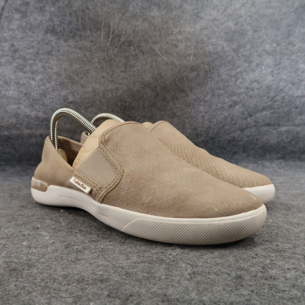 Calvin Klein Shoes Womens 7.5 Slip On Sneaker Classic Talisha Comfort Casual Tan